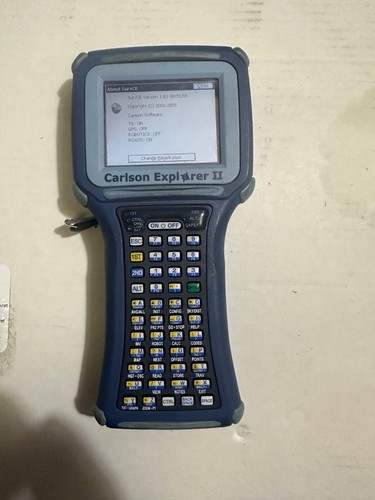 Carlson explorer data - carlson, ii