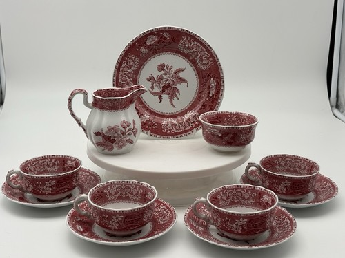 Spode pink camilla tea set - camilla,