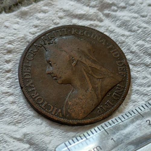 1900 victoria old one penny - 1900,