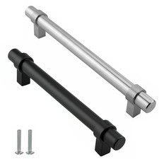 Brushed Steel T-Bar Handles