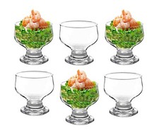 Glass prawn cocktail bowls - 6,