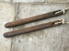 Antique Victorian House Original CAST IRON SASH WINDOW WEIGHTS COUNTERWEIGHTS