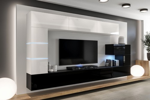 Modern unit living - , room