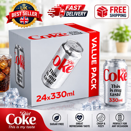 Diet coke soft drink - soft, cans,