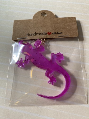 Holographic lizard keyring bag - lizard,