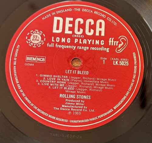 Rolling stones let bleed - rolling, it