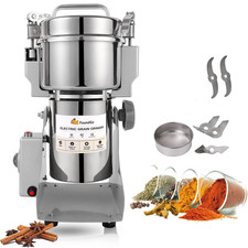 FoundGo 1Kg Electric Grain Grinder Herb Grinder 25000RPM High Speed Superfine Sp