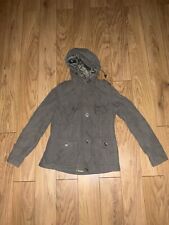 Atmosphere Primark Ladies Khaki Green hooded Coat jacket  Size 6 lightly padded 
