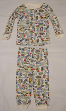 Vintage 1990s TAD LITTLE baby boy trucks print pajama set size 12M