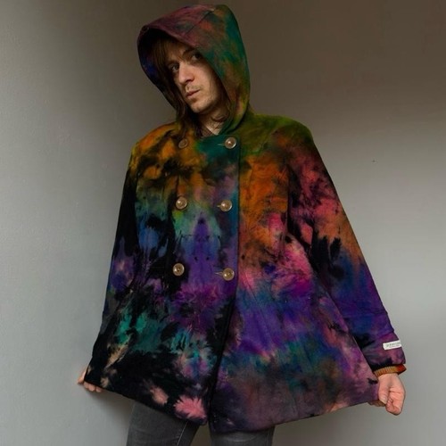 Tie dye hoodie - cashmere, wool