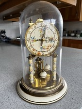 Schatz Vintage 400 Day Enamel Painted Face Clock For Spares/Repair