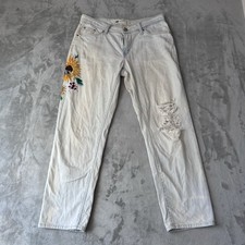 Hand Painted Levi Jeans Floral