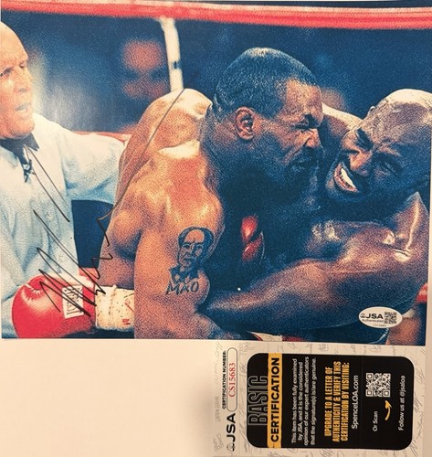 Mike tyson autographed signed - tyson,