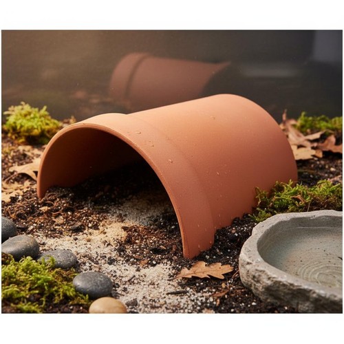 Tortoise cave hide - tortoise, clay