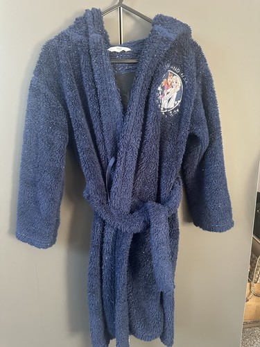 Girls dressing gown blue - m&s,