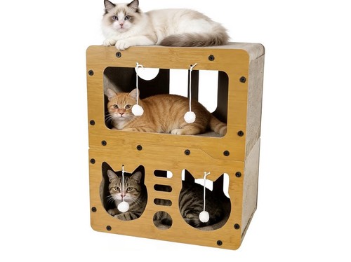 Cat play house scratcher - play,