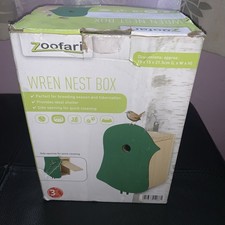 Zoofari Wren,Sparrow ect Nesting Box,  Garde house