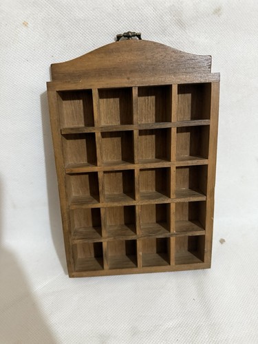 Thimble display case wooden - thimble,