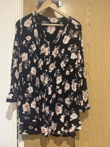 Yours clothing black floral - yours,