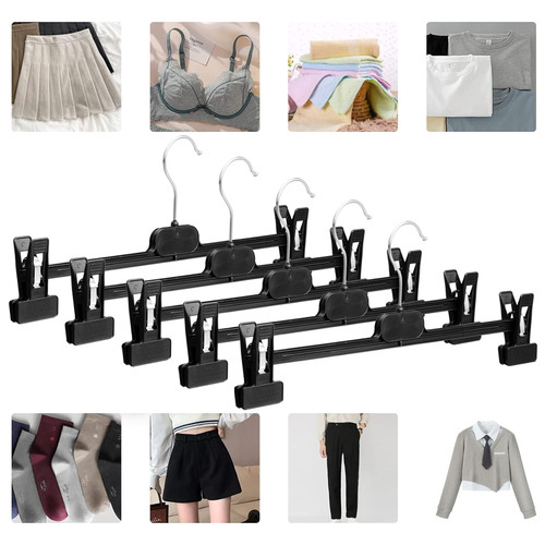 Plastic clip clothes hangers - plastic,
