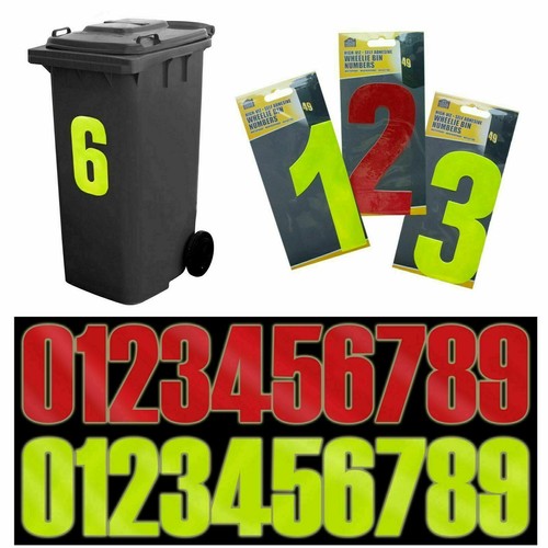 Wheelie bin house numbers - house,
