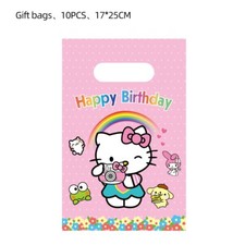 10 Cute Hello Kitty Party Bag Happy Birthday Gift Bag Favour Bag Sweets Loot Bag