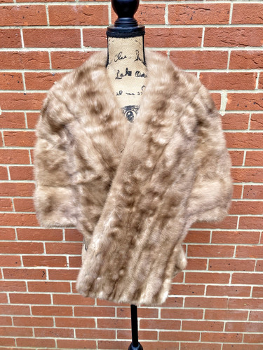 Vintage pastel mink fur - vintage, stole