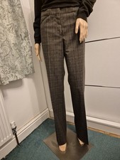 Claudia Strater BrownSmall Check Trousers Size 10 Washable