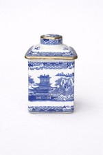 Ringtons Blue White Tea Caddy