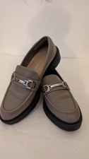 Grey Loafer Style Smart Shoes