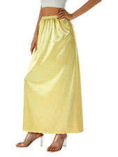 New Sexy Feminine Silky Yellow