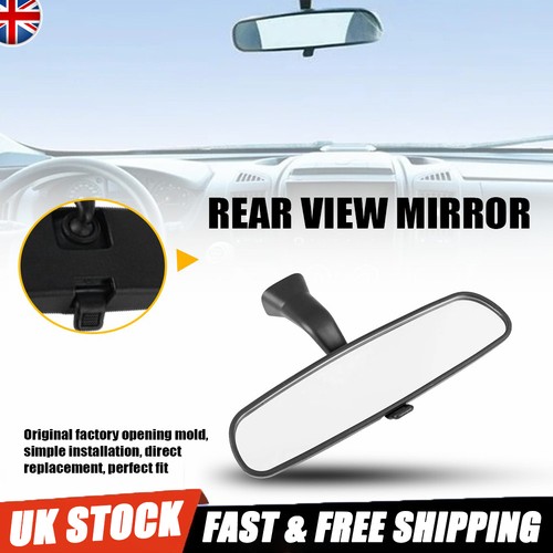 Black interior rear view - black,