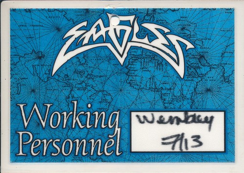 Concert ticket the - -, eagles