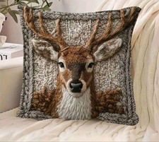 Lovely Print Deer Cushion