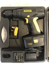 McKeller MCKM10 Cordless 18V Combi Hammer Drill Driver + Battery, Charger & Case