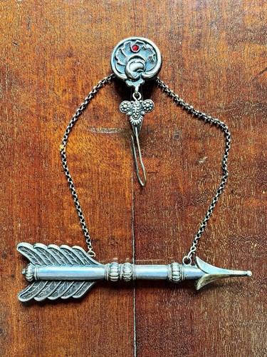 Victorian silver chatelaine - victorian,