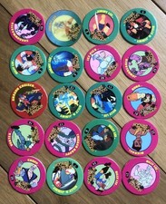 Double Dragon x20 Slammer Whammers POGS, vintage retro toys, 1995