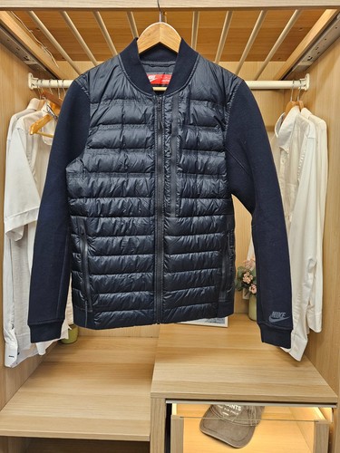 Nike mens black hybrid puffer - mens,