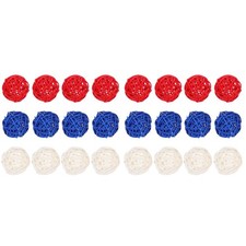  2 Count Fourth of July Decorations Wicker Balls for Decorating Decorative