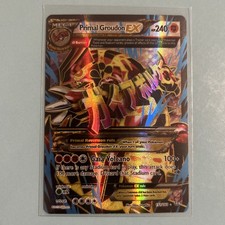 PRIMAL GROUDON EX FULL ART HOLO 151/160 PRIMAL CLASH OMEGA POKÉMON CARD