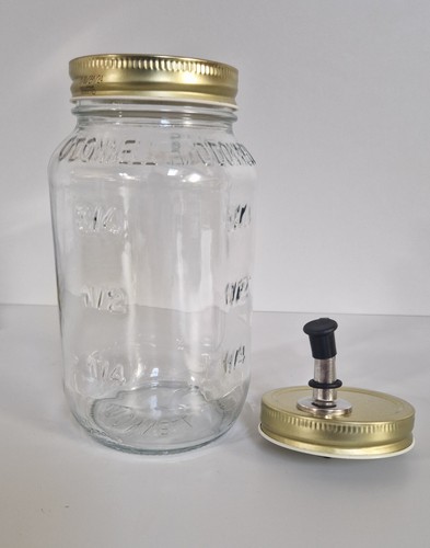 Donnell moonshine glass jar - moonshine,