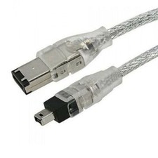 FIREWIRE ILINK 6-4 PIN DV CABLE FOR CANON XH-A1 HDV PROSUMER CAMCORDER
