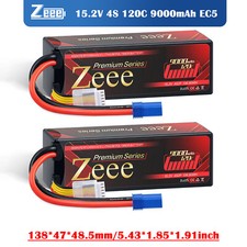 2x Zeee 15.2V 9000mAh 4S LiPo