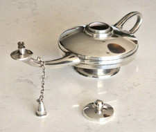 Antique solid silver table - antique,