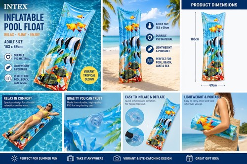 Intex inflatable pool - inflatable,