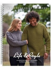 West Yorkshire Spinners Life & Style Knitting Pattern Book for Aran Yarn
