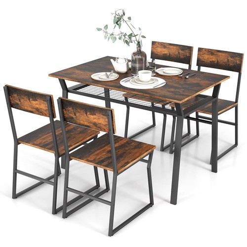 Piece dining table set - table,