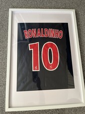 Ronaldinho PSG Nike Framed