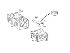 New Genuine Mercedes-Benz Sprinter 907 910 Cover For Seat Box  Base A9079113300