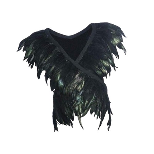Artificial feather shawl - feather,